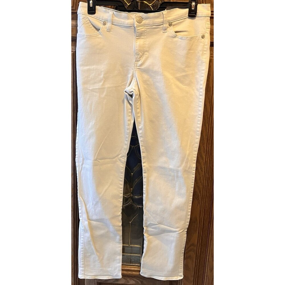 Rock & Republic Women's Berlin Pale Blue Straight‎ Leg Stretch Jeans 14 M 34x30